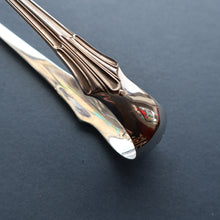 Load image into Gallery viewer, SOLID SILVER with London Hallmark (1906). Edwardian Antique Asparagus Tongs or Pastry Servers
