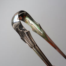 Load image into Gallery viewer, SOLID SILVER with London Hallmark (1906). Edwardian Antique Asparagus Tongs or Pastry Servers
