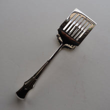 Load image into Gallery viewer, SOLID SILVER with London Hallmark (1906). Edwardian Antique Asparagus Tongs or Pastry Servers
