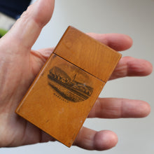 Load image into Gallery viewer, Antique 19th Century MAUCHLINE Wooden Vesta Box in the Shape of a Book. FREE POSTAGE
