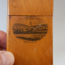 Load image into Gallery viewer, Antique 19th Century MAUCHLINE Wooden Vesta Box in the Shape of a Book. FREE POSTAGE
