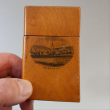 Load image into Gallery viewer, Antique 19th Century MAUCHLINE Wooden Vesta Box in the Shape of a Book. FREE POSTAGE
