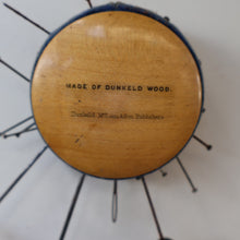 Load image into Gallery viewer, Antique 19th Century MAUCHLINE Ware Pinwheel Pin Cushion with View of Dunkeld
