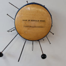 Load image into Gallery viewer, Antique 19th Century MAUCHLINE Ware Pinwheel Pin Cushion with View of Dunkeld. FREE POSTAGE
