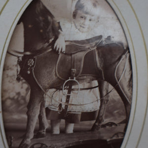 Antique 19th Century MAUCHLINE Ware Photograph Album with Image on cover of Broad Street, Peterhead