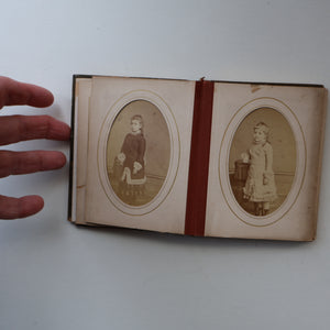 Antique 19th Century MAUCHLINE Ware Photo Album with Image on cover of St Martin's Church (Old Herne Church), Kent