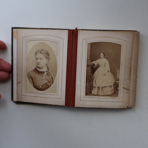 Antique 19th Century MAUCHLINE Ware Photo Album with Image on cover of St Martin's Church (Old Herne Church), Kent