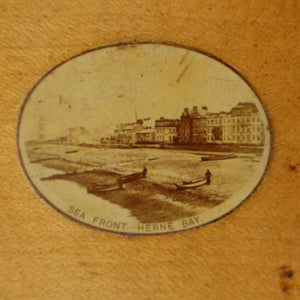 Antique 19th Century MAUCHLINE Ware Photo Album with Image on cover of St Martin's Church (Old Herne Church), Kent