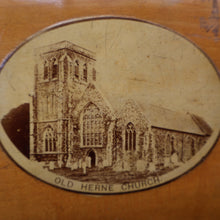 Load image into Gallery viewer, Antique 19th Century MAUCHLINE Ware Photo Album with Image on cover of St Martin&#39;s Church (Old Herne Church), Kent
