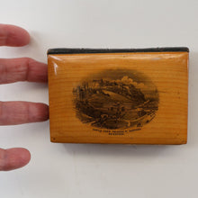 Load image into Gallery viewer, Antique 19th Century MAUCHLINE Ware New Testament Book with Image of Edinburgh Castle and Gardens. FREE POSTAGE
