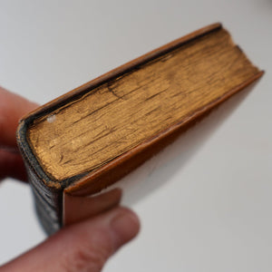 Antique 19th Century MAUCHLINE Ware New Testament Book with Image of Edinburgh Castle and Gardens. FREE POSTAGE