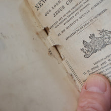 Load image into Gallery viewer, Antique 19th Century MAUCHLINE Ware New Testament Book with Image of Edinburgh Castle and Gardens. FREE POSTAGE
