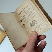 Load image into Gallery viewer, Antique 19th Century MAUCHLINE Ware New Testament Book with Image of Edinburgh Castle and Gardens. FREE POSTAGE
