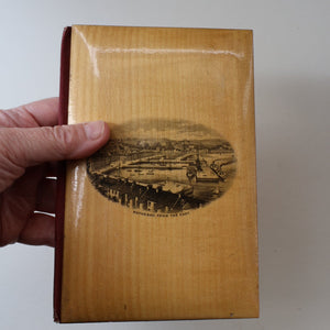 Antique 19th Century MAUCHLINE Ware Book / Small Blotter with View of Rothesay from the East