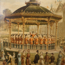 Load image into Gallery viewer, THE BANDSTAND. Antique 19th Century MAUCHLINE Trinket Box. Scottish International Exhibition Edinburgh 1886
