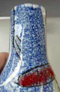 Pair of 1950s Italian Hand Painted Vases by FRATELLI FANCUILLACCI
