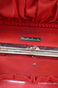 Vintage 1970s South African Stuttafords Black Vanity Case Make Up Case