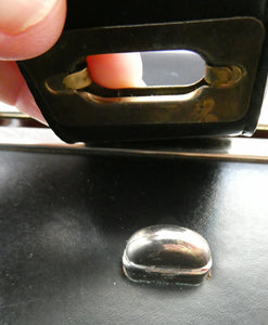 Vintage 1970s South African Stuttafords Black Vanity Case Make Up Case