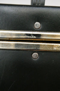 Vintage 1970s South African Stuttafords Black Vanity Case Make Up Case