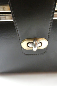 Vintage 1970s South African Stuttafords Black Vanity Case Make Up Case