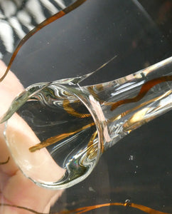 Set of SIX 1950s Cocktail Glasses Decorated with Seahorses. Plus Tall Glass Mixing Jug