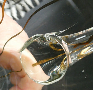 Set of SIX 1950s Cocktail Glasses Decorated with Seahorses. Plus Tall Glass Mixing Jug