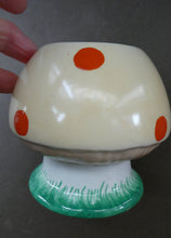 Load image into Gallery viewer, 1920s Shelley Pottery Mabel Lucie Attwell Red Spotted Mushroom Sugar Bowl
