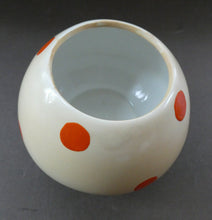 Load image into Gallery viewer, 1920s Shelley Pottery Mabel Lucie Attwell Red Spotted Mushroom Sugar Bowl
