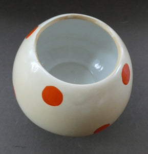 1920s Shelley Pottery Mabel Lucie Attwell Red Spotted Mushroom Sugar Bowl