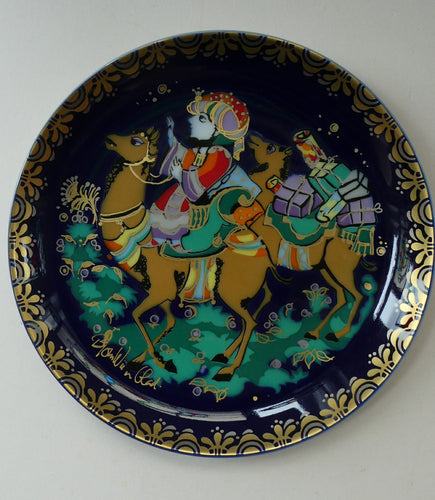 ROSENTHAL Decorative Wall Plate by Bjorn Wiinblad. SINBAD Series. No. 7 (VII)