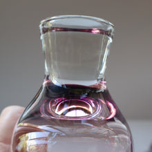 Load image into Gallery viewer, Scottish Glass. Caithness Canisbay Large Purple &amp; Clear Coloured Beer Goblets (Heather) Space Age Shape. 4 3/4 inches
