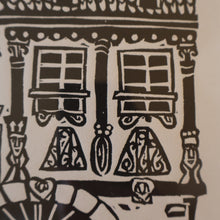 Load image into Gallery viewer, SCOTTISH ART. Jane Hyslop (RSA). Linocut Entitled "La Petite France, (Strasbourg)"
