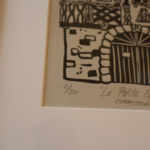 Load image into Gallery viewer, SCOTTISH ART. Jane Hyslop (RSA). Linocut Entitled "La Petite France, (Strasbourg)"
