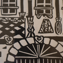 Load image into Gallery viewer, SCOTTISH ART. Jane Hyslop (RSA). Linocut Entitled "La Petite France, (Strasbourg)"
