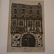 Load image into Gallery viewer, SCOTTISH ART. Jane Hyslop (RSA). Linocut Entitled "La Petite France, (Strasbourg)"
