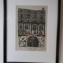 Load image into Gallery viewer, SCOTTISH ART. Jane Hyslop (RSA). Linocut Entitled "La Petite France, (Strasbourg)"
