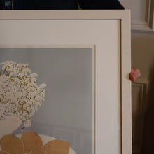 Load image into Gallery viewer, SCOTTISH ART: Rare Screenprint by Bel Cowie Entitled "Eggs" (Blue). Signed and dated February '75. RARE
