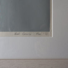 Load image into Gallery viewer, SCOTTISH ART: Rare Screenprint by Bel Cowie Entitled "Eggs" (Blue). Signed and dated February '75. RARE

