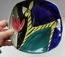 Load image into Gallery viewer, 1950s Stavangerflint Plate with Zebra and Tulip by Inger Waage
