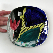 Load image into Gallery viewer, 1950s Stavangerflint Plate with Zebra and Tulip by Inger Waage
