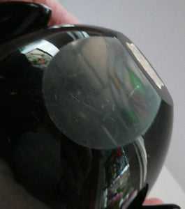 Stunning 1950s SEGUSO DALLA VENEZIA Murano Clam Shell Vase. Rare Blue Colour