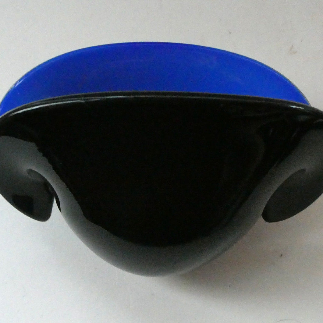 Stunning 1950s SEGUSO DALLA VENEZIA Murano Clam Shell Vase. Rare Blue Colour