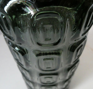 Vintage 1970s POLISH Glass "Krater" Vase by Jan Sylwester Drost for Zabkowice Glass