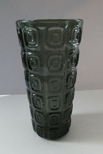Vintage 1970s POLISH Glass "Krater" Vase by Jan Sylwester Drost for Zabkowice Glass