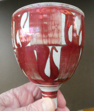 Load image into Gallery viewer, Rare Aldermaston Pottery Abstract Lustre Abstract. 1967 Alan Caiger-Smith Mark on Base
