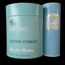 Load image into Gallery viewer, Two Cardboard Boxes of Vintage ELIZABETH ARDEN Blue Grass Talcum Powder
