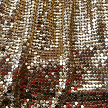 Load image into Gallery viewer, Beautiful LARGE Vintage 1960s GOLD GLOMESH Evening Bag; with Fancy Diamond Set Clasp
