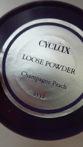 Vintage 1970s CYCLAX Loose Face Powder. Sealed Purple Box. CHAMPAGNE PEACH