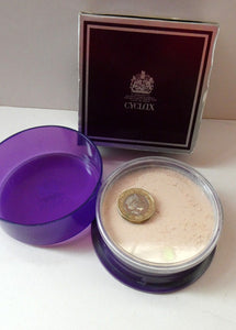 Vintage 1970s CYCLAX Loose Face Powder. Sealed Purple Box. CHAMPAGNE PEACH