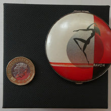 Load image into Gallery viewer, Rare 1930s ART DECO Miniature Powder Compact by RAVON / CUSSONS. Dancing Lady on Lid
